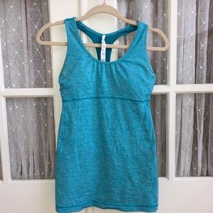 turquoise lululemon tank top